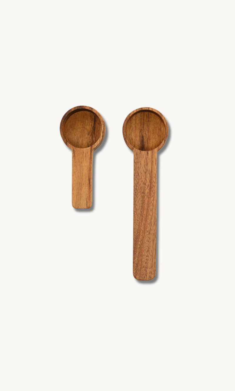 Messlöffel Set aus Akazie 2-teilig
