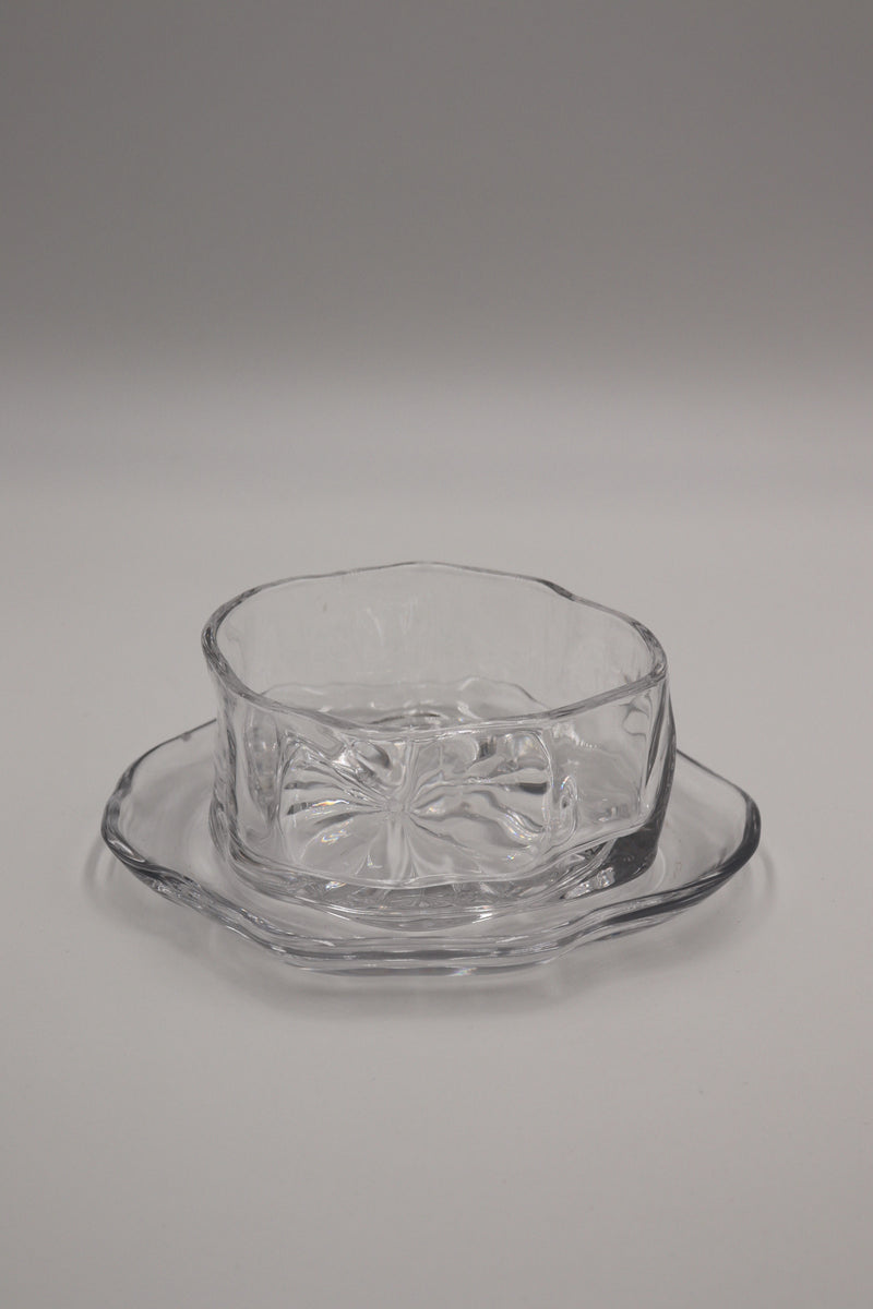 Ronda Wave 6er Glasschalen + Untersetzer Set