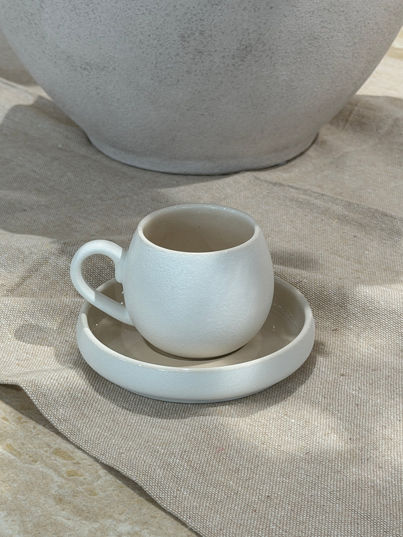 Nordic Beige Mokkatassenset 12-teilig für 6 Personen