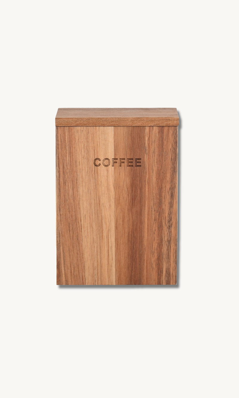 Coffee Vorratdose aus Akazie 14cm