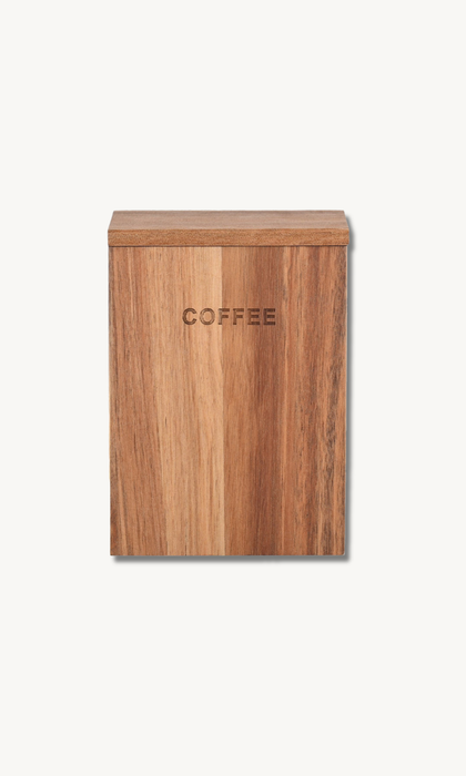 Coffee Vorratdose aus Akazie 14cm