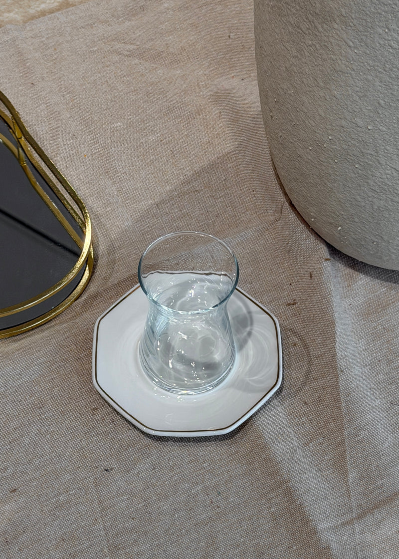 Karaca Zeher Gold Teegläserset 12 teilig für 6 Personen