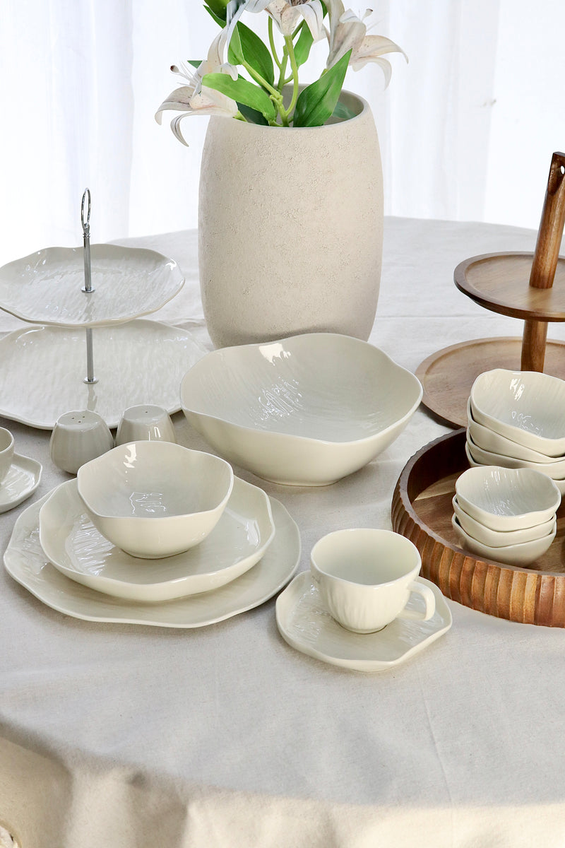 Cermico Beige Komplett Set 71 teilig für 6 Personen