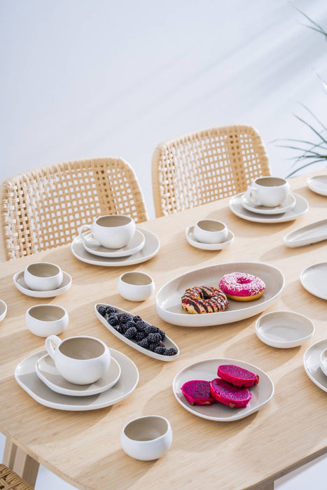 New Capital Beige 33 teiliges Frühstücksset für 6 Personen