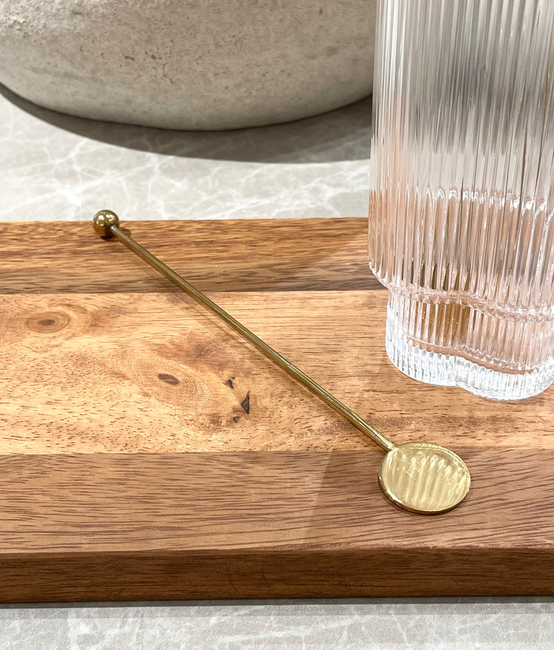 6 Stück Lattelöffel Goldfarben