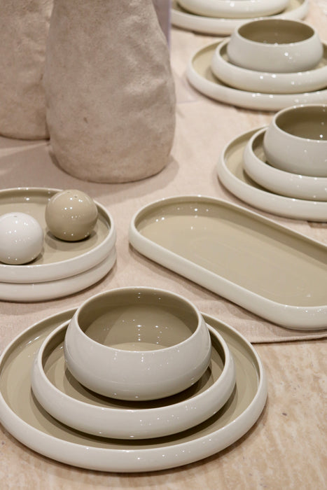 Bianco Beige 27-piece dinner service for 6 people