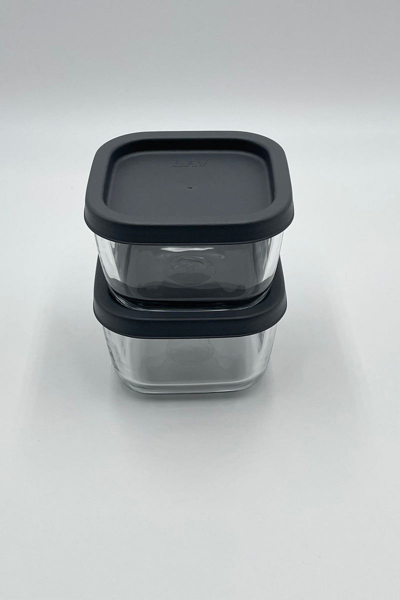 LAV Cube Aufbewahrungsdose mit Deckel 2er Set 270ml