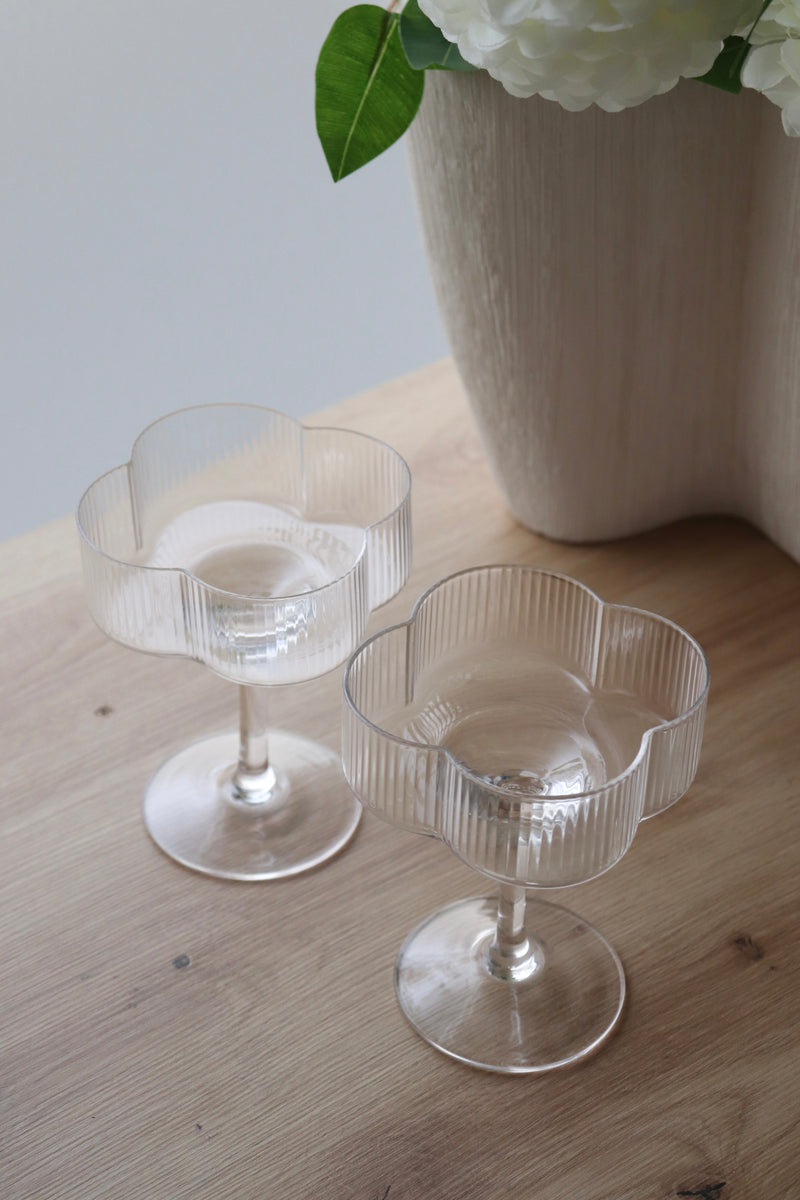 Clover Glas Eisbecher / Dessertglas Set 6 teilig