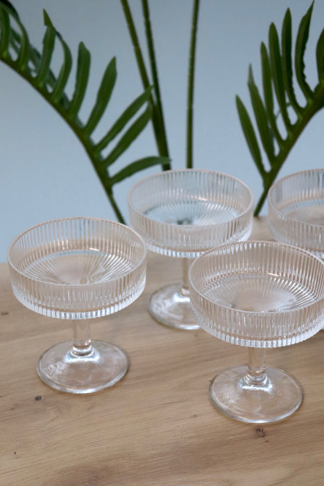 Glas Eisbecher / Dessertglas Set 6 teilig