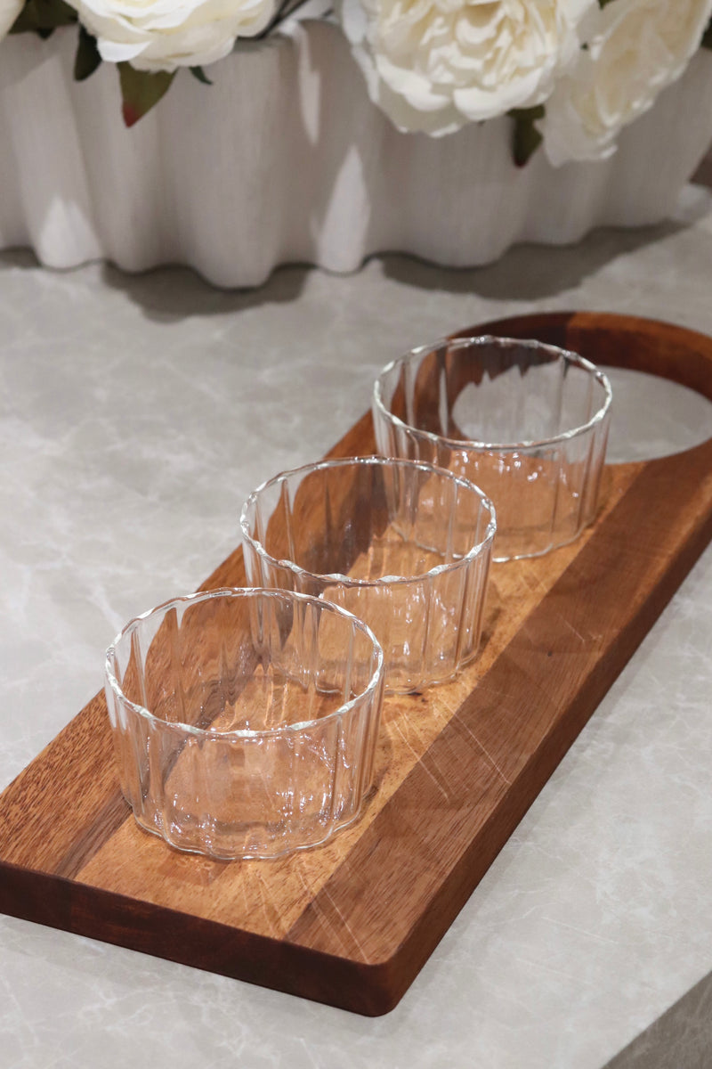 3er Glasschalen Luana Dipo