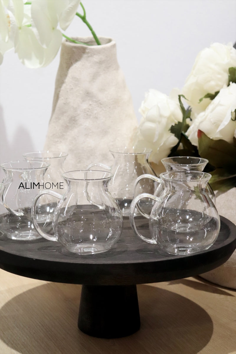 6er Teegläser mit Henkel Eva