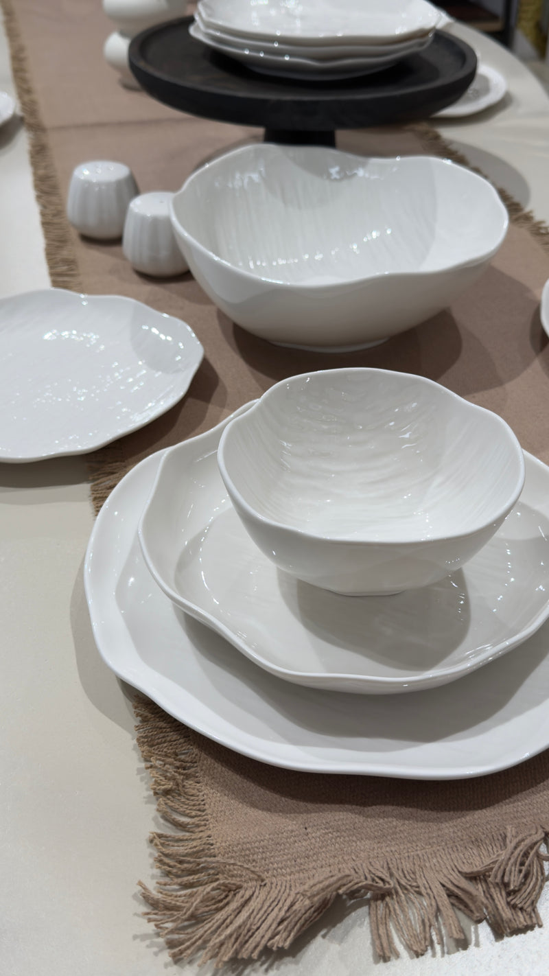 Cermico Weiss 27 teiliges Tafelservice für 6 Personen