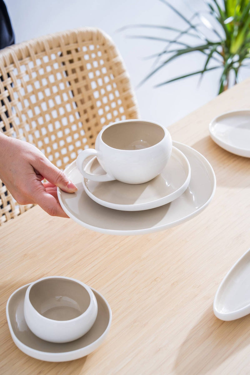 New Capital Beige 33 teiliges Frühstücksset für 6 Personen