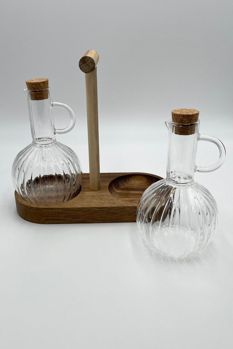 Twins Öl-Essigbehälter 2-teilig mit Stand