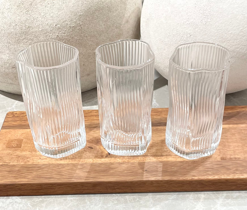 Wave Ripple Long Trinkglas 6er Set