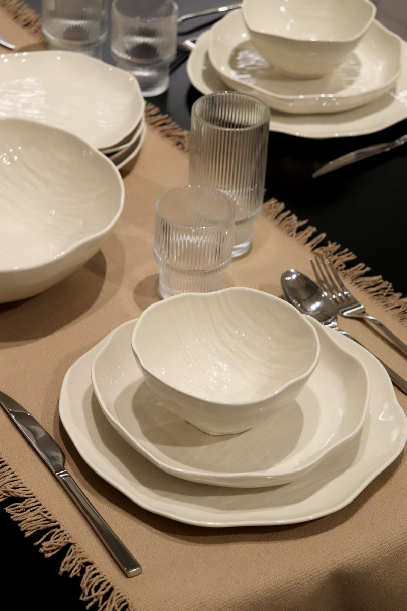 Cermico Beige 27 teiliges Tafelservice für 6 Personen