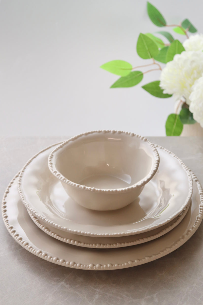 Pearls Beige 24 teiliges Tafelservice für 6 Personen