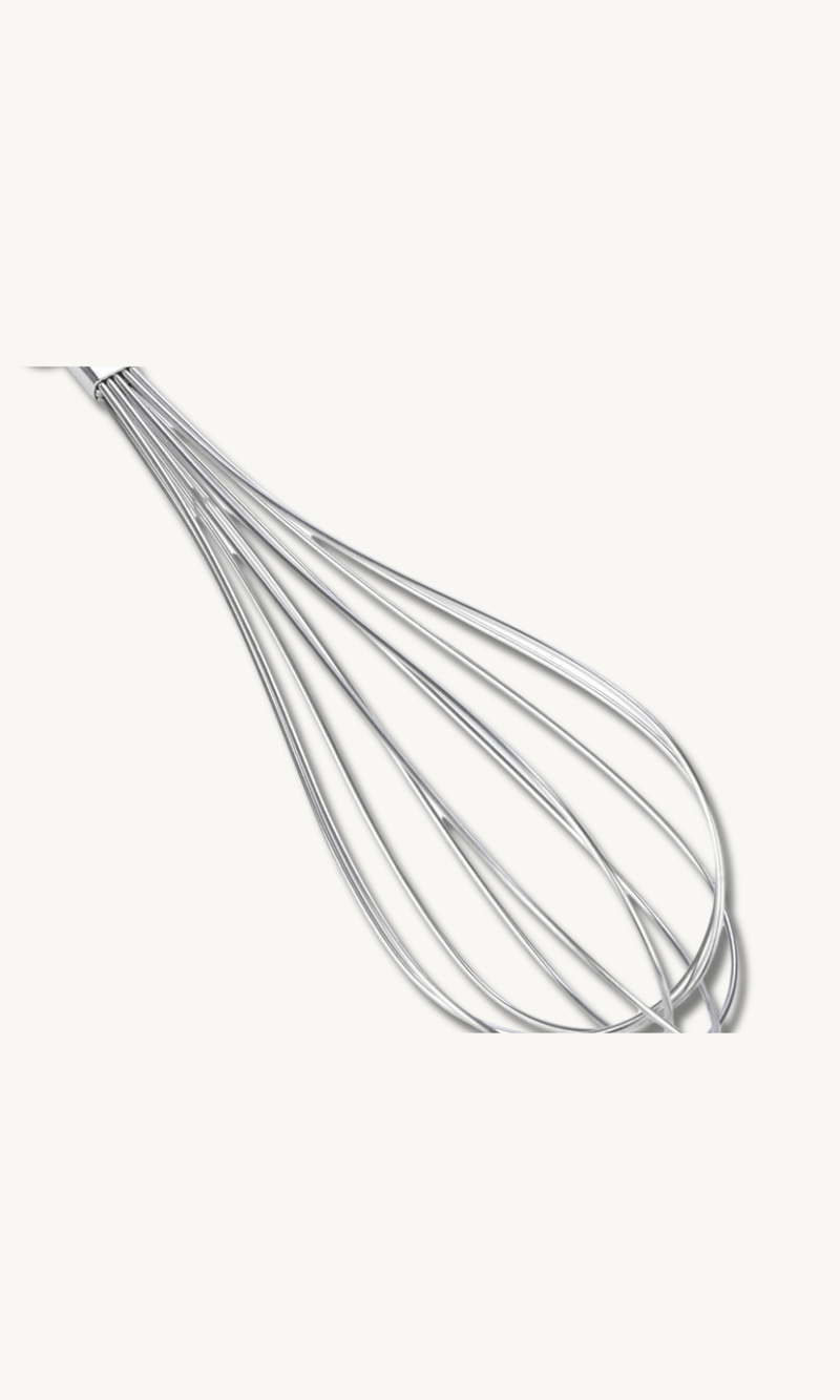 Edelstahl Schneebesen mit Akazie Griff