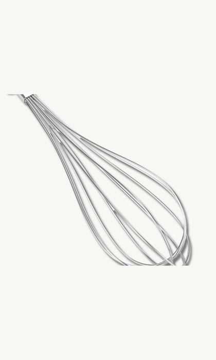 Edelstahl Schneebesen mit Akazie Griff