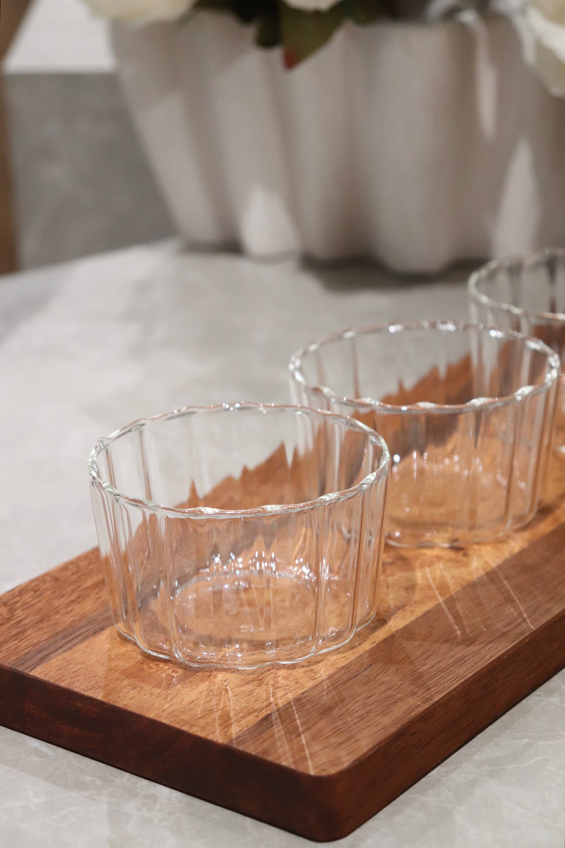 3er Glasschalen Luana Dipo