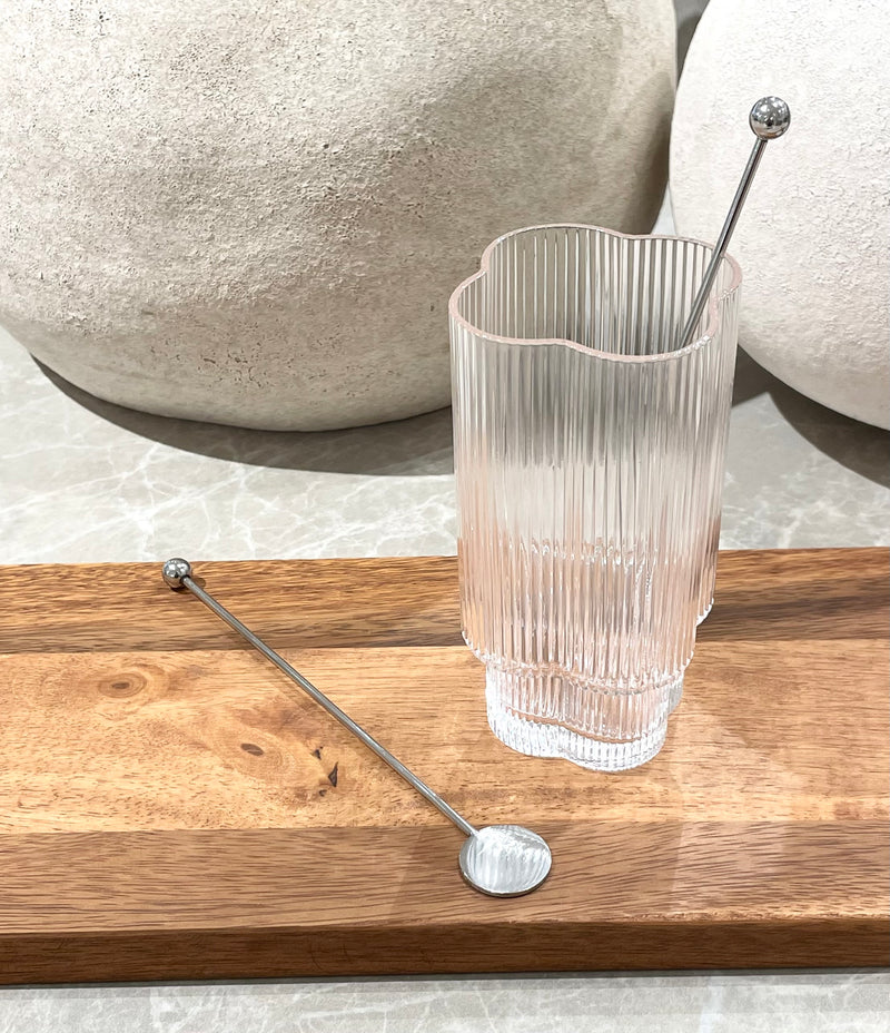 6 Stück Lattelöffel Silber