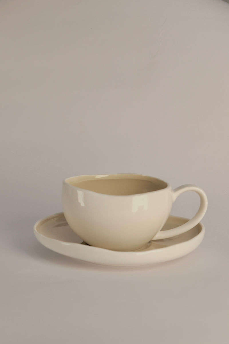 Barles Beige Kaffeeset 12 teilig für 6 Personen