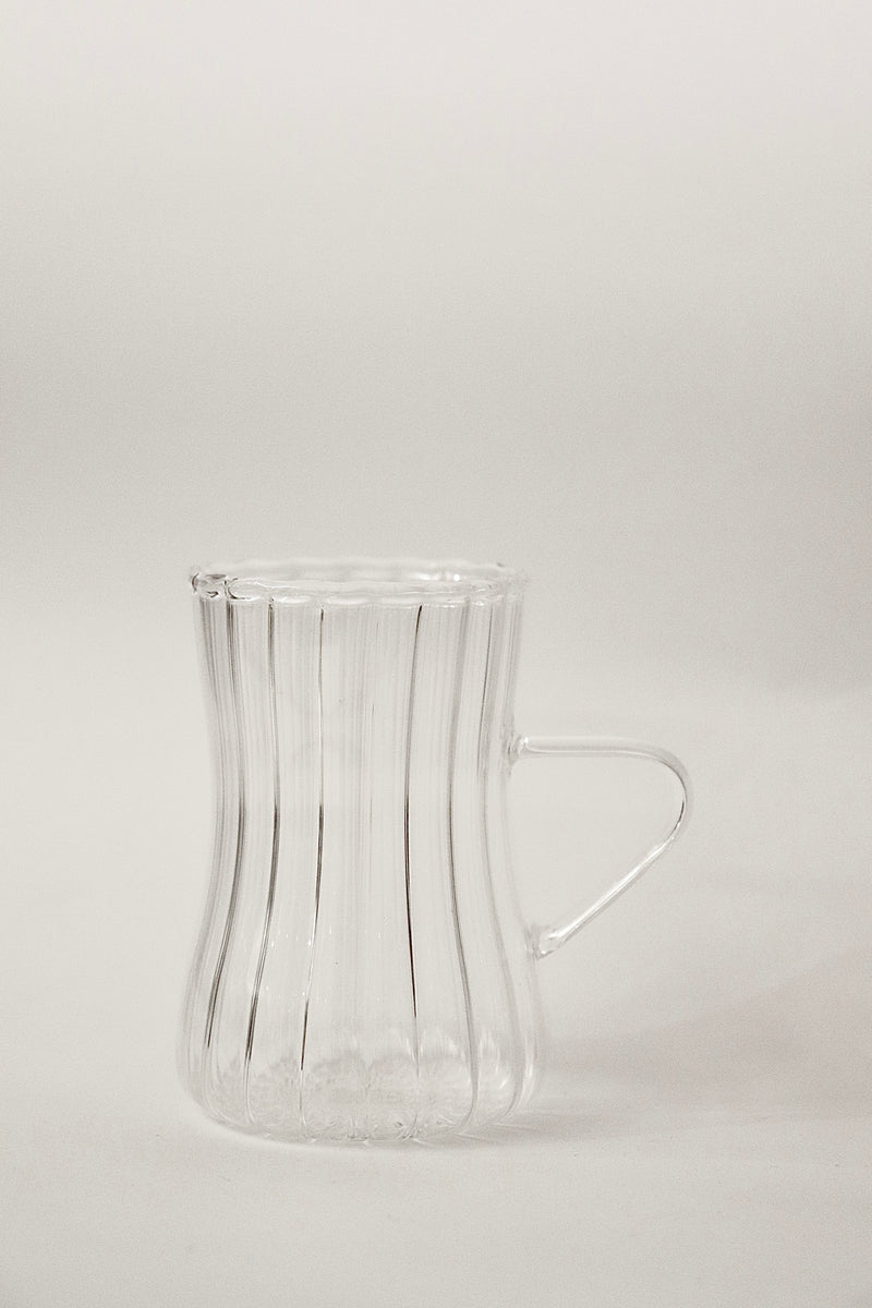 6er Teegläser mit Henkel Line