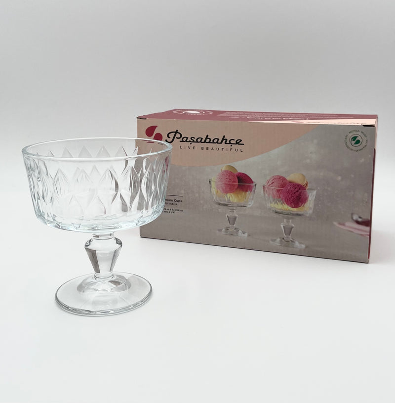 Pasabahce Leafy Dessertglas auf Fuß 250ml 2 teilig