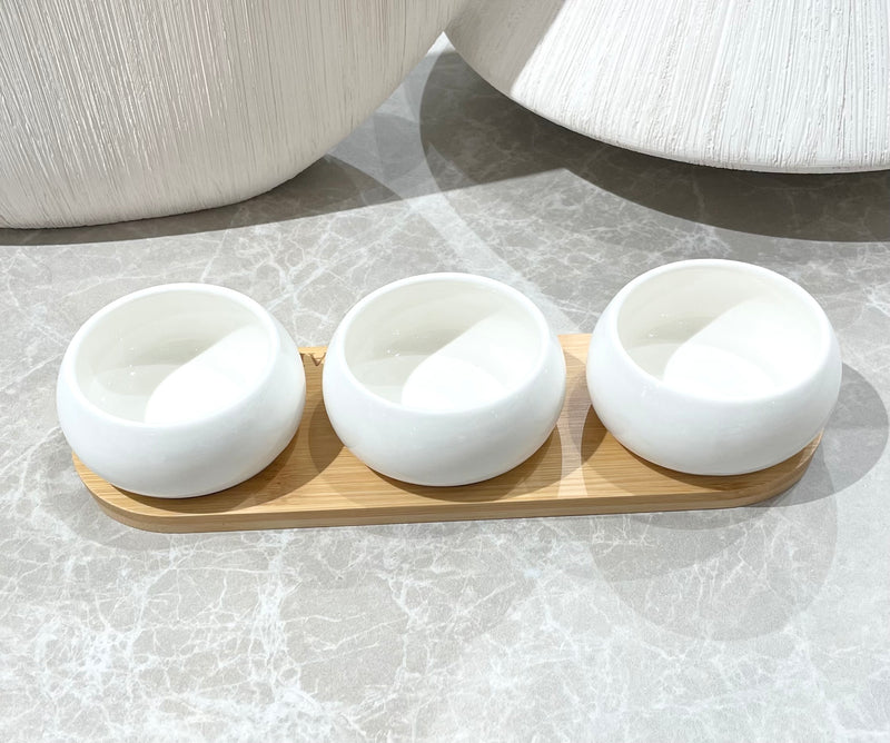 Bianco Perla Snackset 4 teilig Weiss