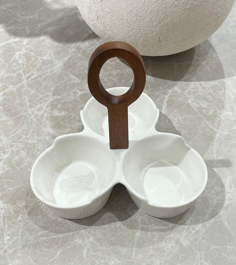 Acacia Snackschale mit Griff