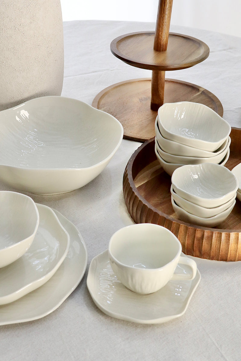 Cermico Beige Komplett Set 71 teilig für 6 Personen