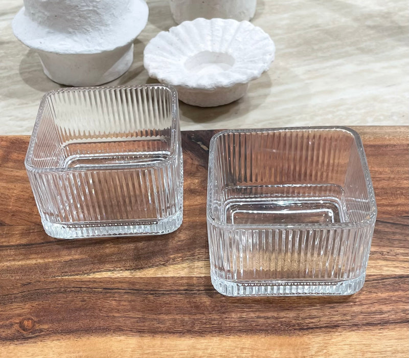 Lines Snack Bowl, Square, 6-piece set