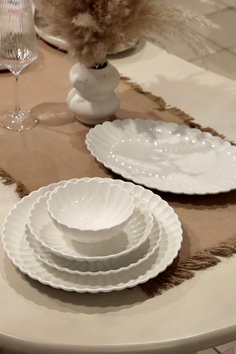 Paris Weiss 25 teiliges Tafelservice für 6 Personen