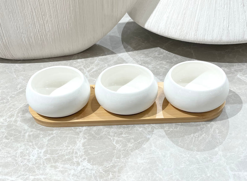 Bianco Perla Snackset 4 teilig Weiss