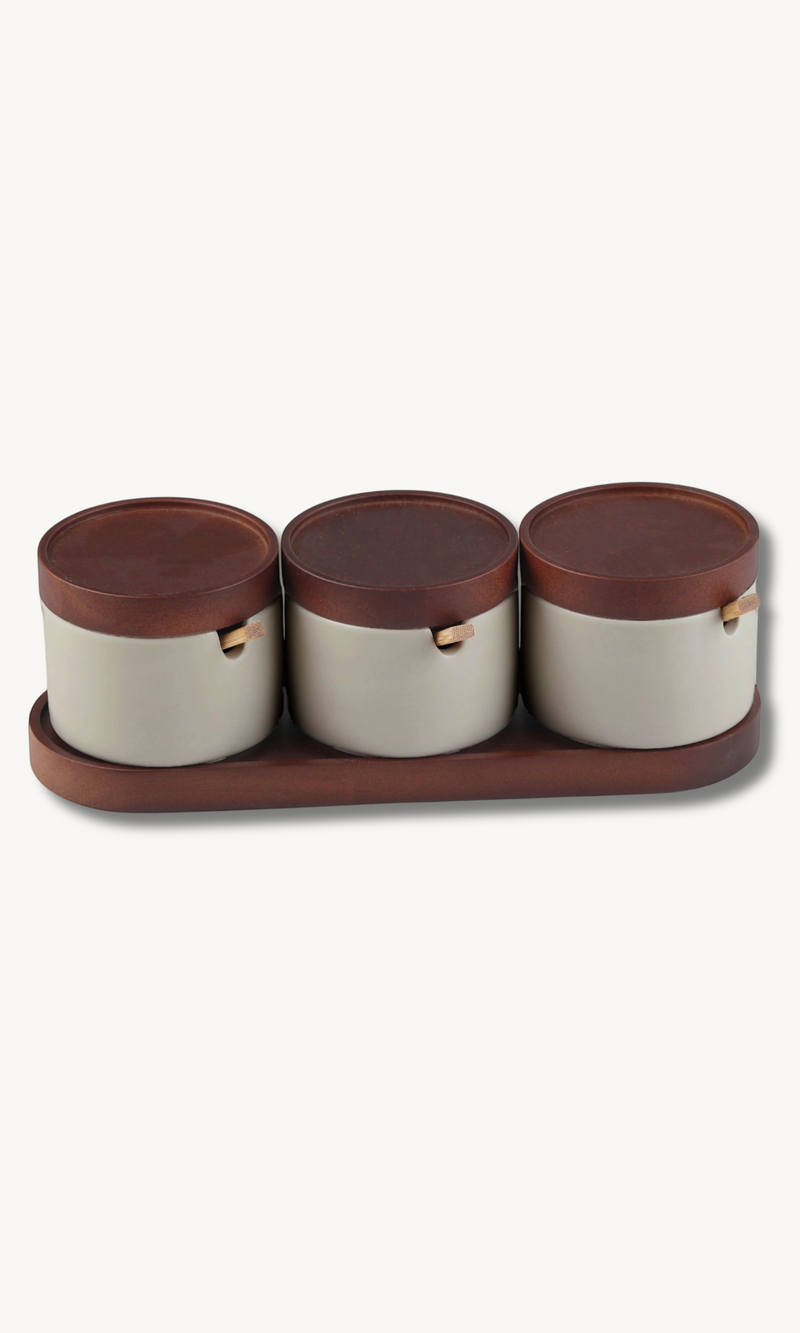 Terra Matt 3er Gewürzdosen Set
