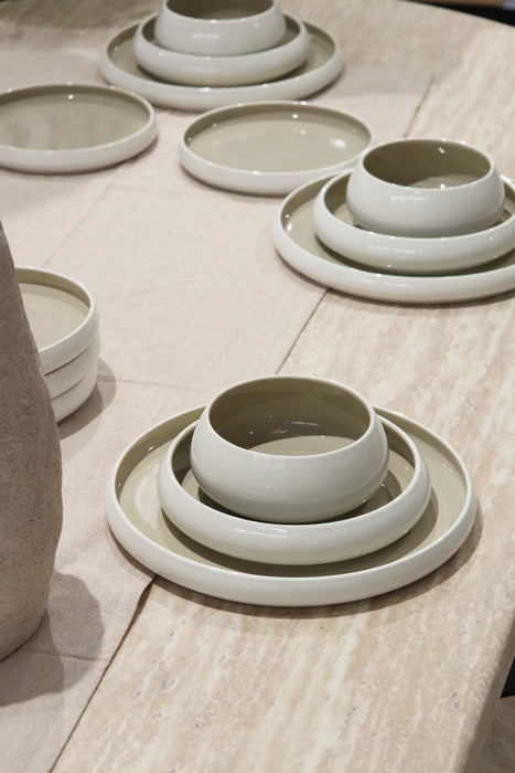 Bianco Beige 27-teiliges Tafelservice für 6 Personen