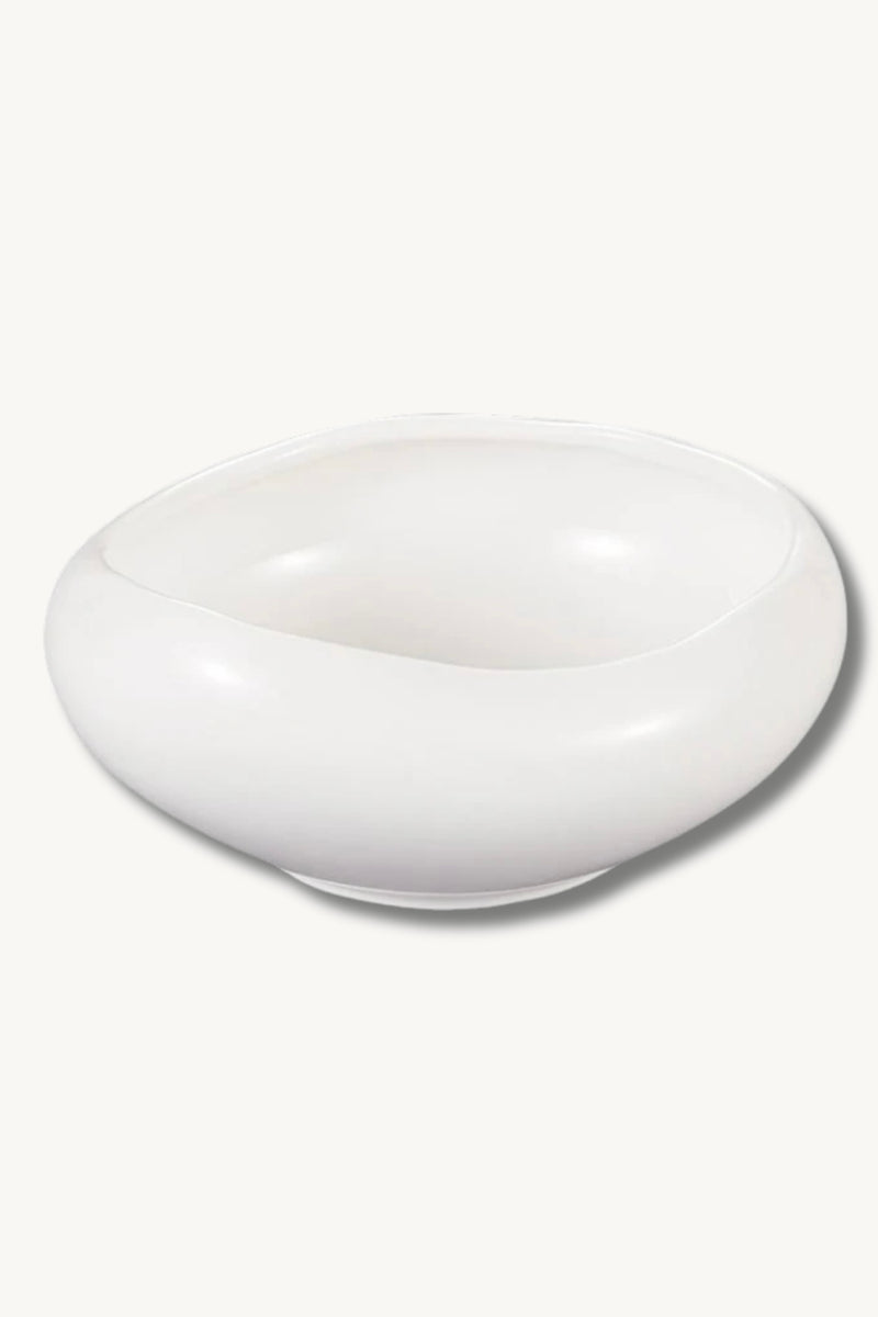 Barles Porzellan Salatschüssel Weiss 23cm — Alim Home