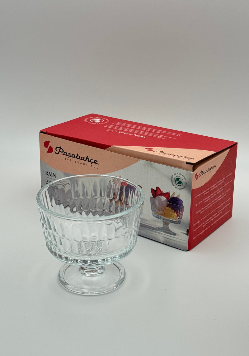 Pasabahce Rain Dessertglas auf Fuß 240ml 2 teilig