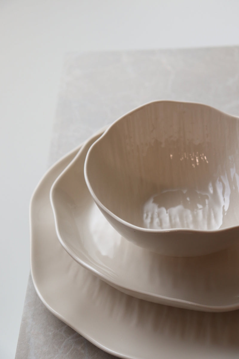 Cermico Beige 27 teiliges Tafelservice für 6 Personen