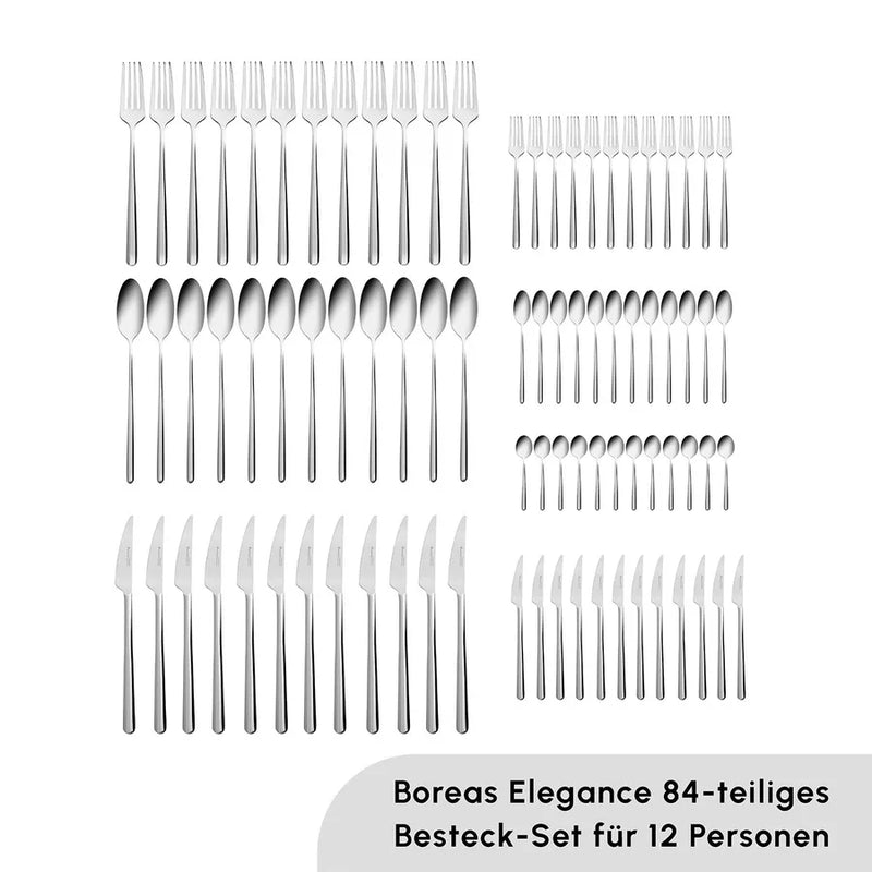 Karaca Boreas 84 teiliges Besteckset für 12 Personen