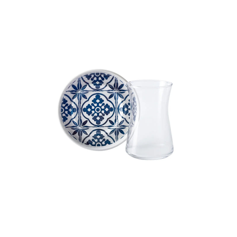 Karaca Mavili Teegläserset 12 teilig für 6 Personen