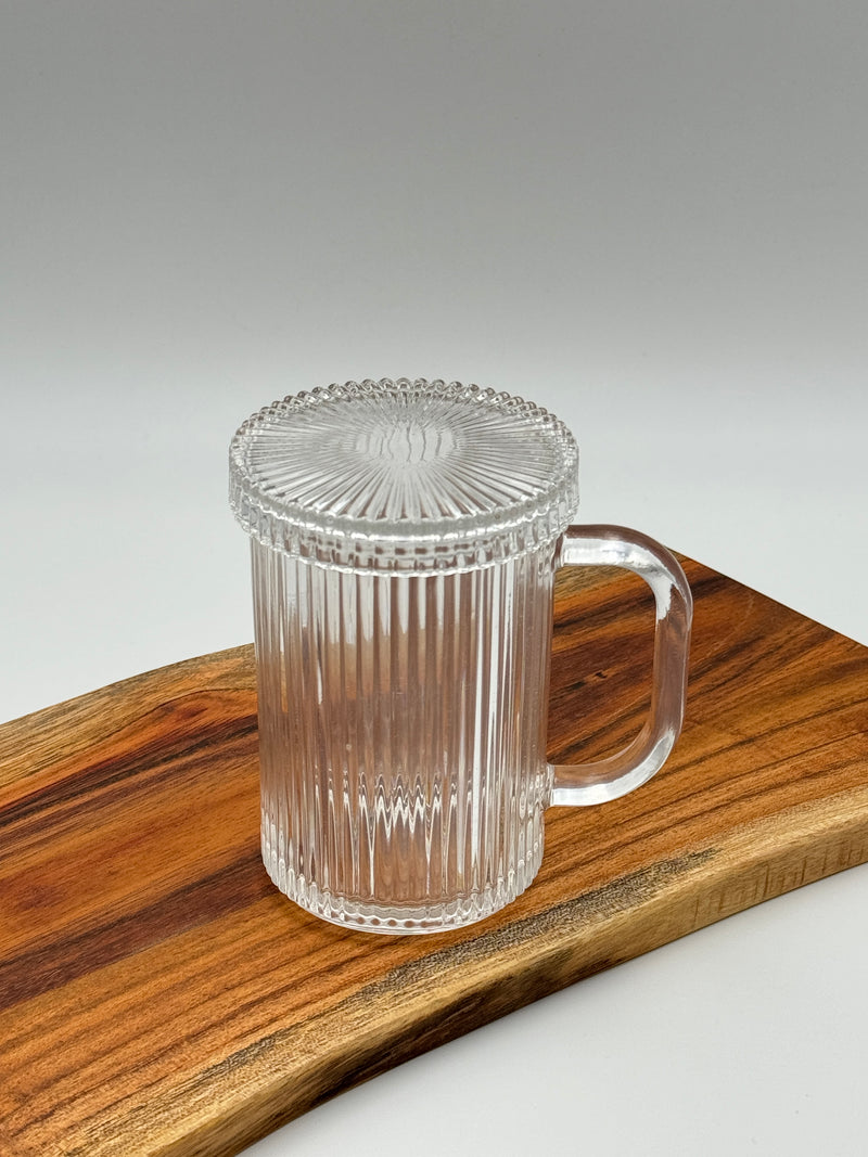 Ripple Henkelglas mit Deckel