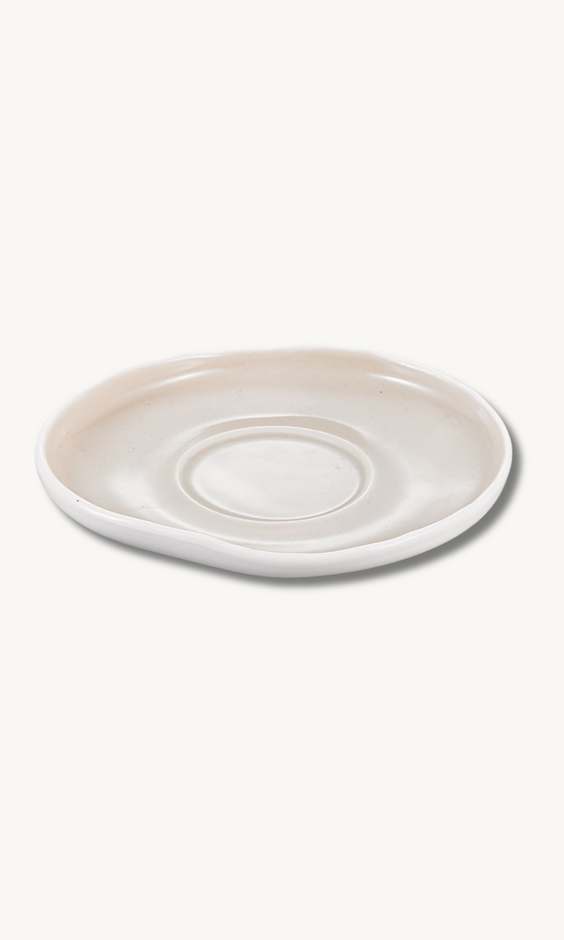 Barles Beige Porzellan Untersetzer Set 6 teilig