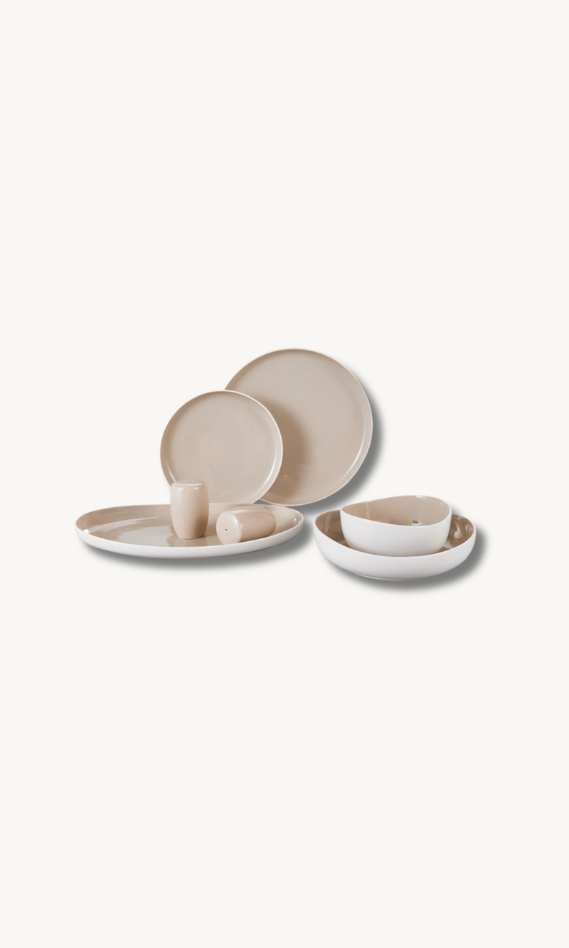 Colmar Beige 27 teiliges Tafelservice für 6 Personen