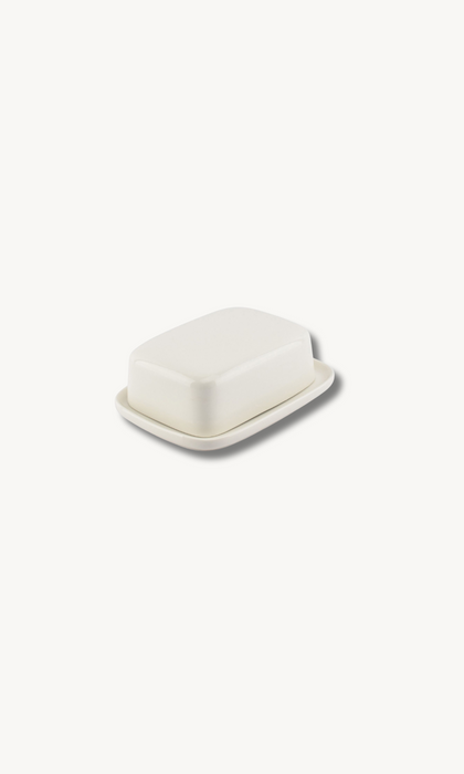 Cucina Weiss Porzellan Butterdose