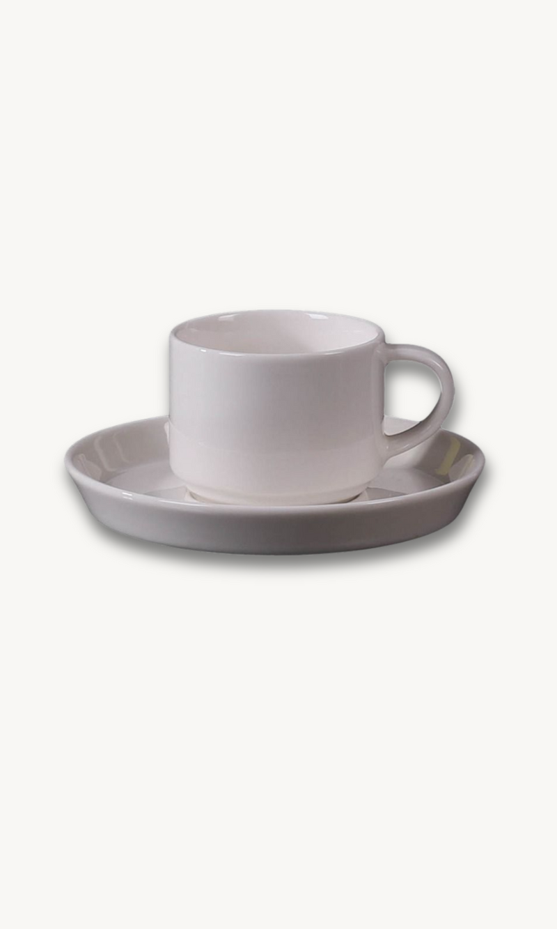 Fine White Lunel Mokkatassenset 12 teilig für 6 Personen