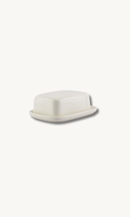 Cucina Weiss Porzellan Butterdose