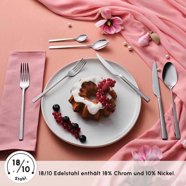 Karaca Elegance Serenity 84 teiliges Besteckset für 12 Personen