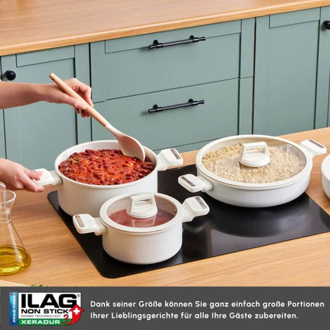 Karaca Swiss Crystal Ceramica Valenti 7-Teiliges Topfset Induktionsgeeignet