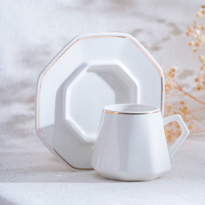 Elera Gold Mokkatassenset 12-teilig für 6 Personen